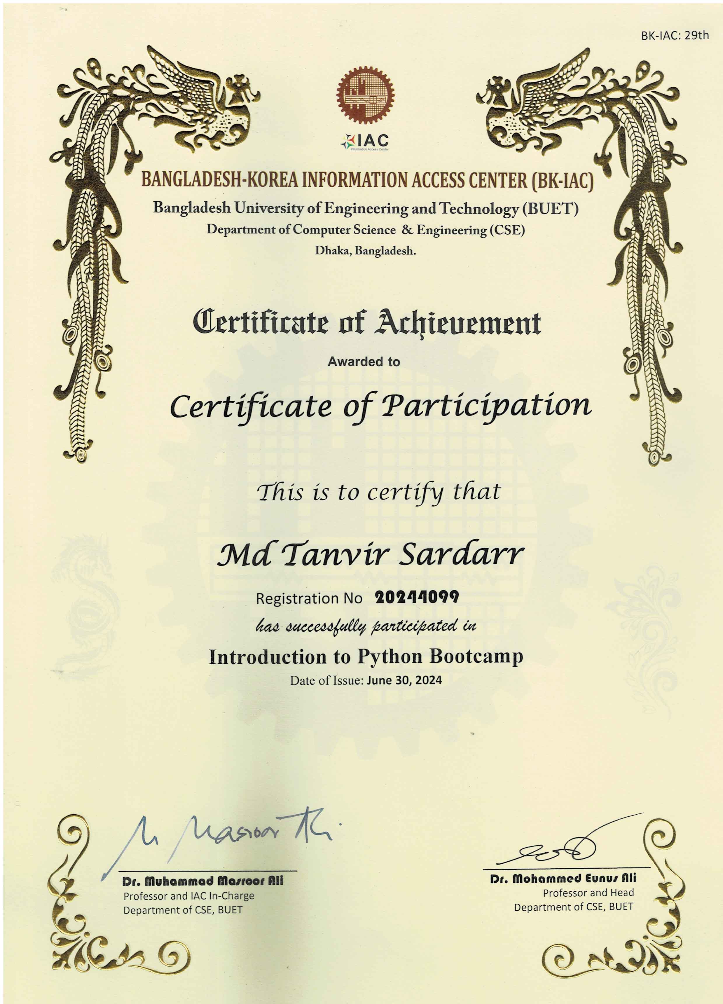 BUET Bootcamp